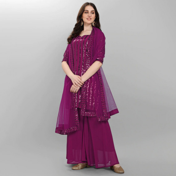 https://www.wayedge.in/products/purple-embroidered-sequined-silk-georgette-semi-stitched-dress-material