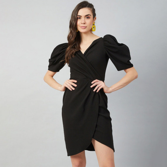 https://www.wayedge.in/products/black-wrap-dress-with-volume-sleeves
