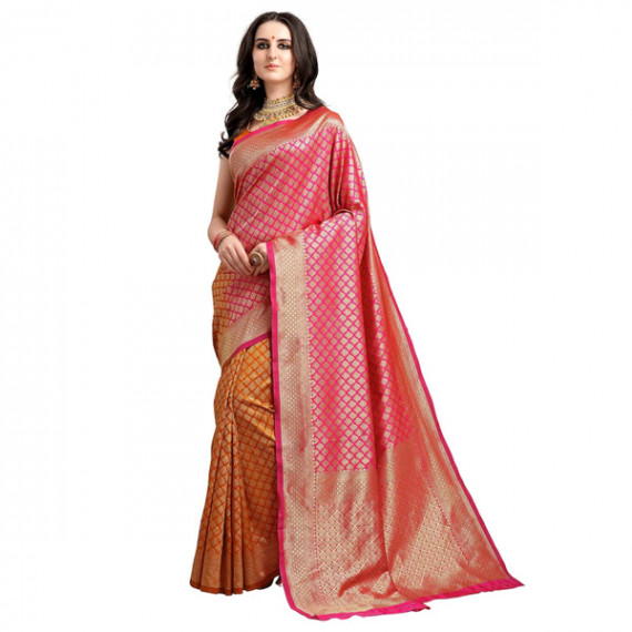 https://www.wayedge.in/products/pink-mustard-yellow-ethnic-motifs-woven-design-half-half-kanjeevaram-saree