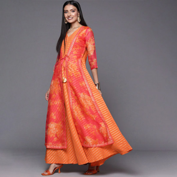https://www.wayedge.in/products/orange-striped-ethnic-maxi-dress
